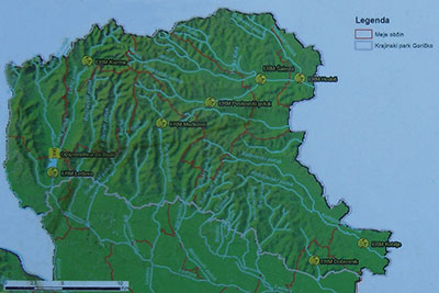 Področje delovanja projekta LIFE